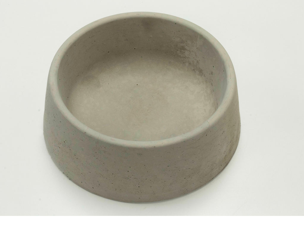 Dog Bowl - Solid Concrete